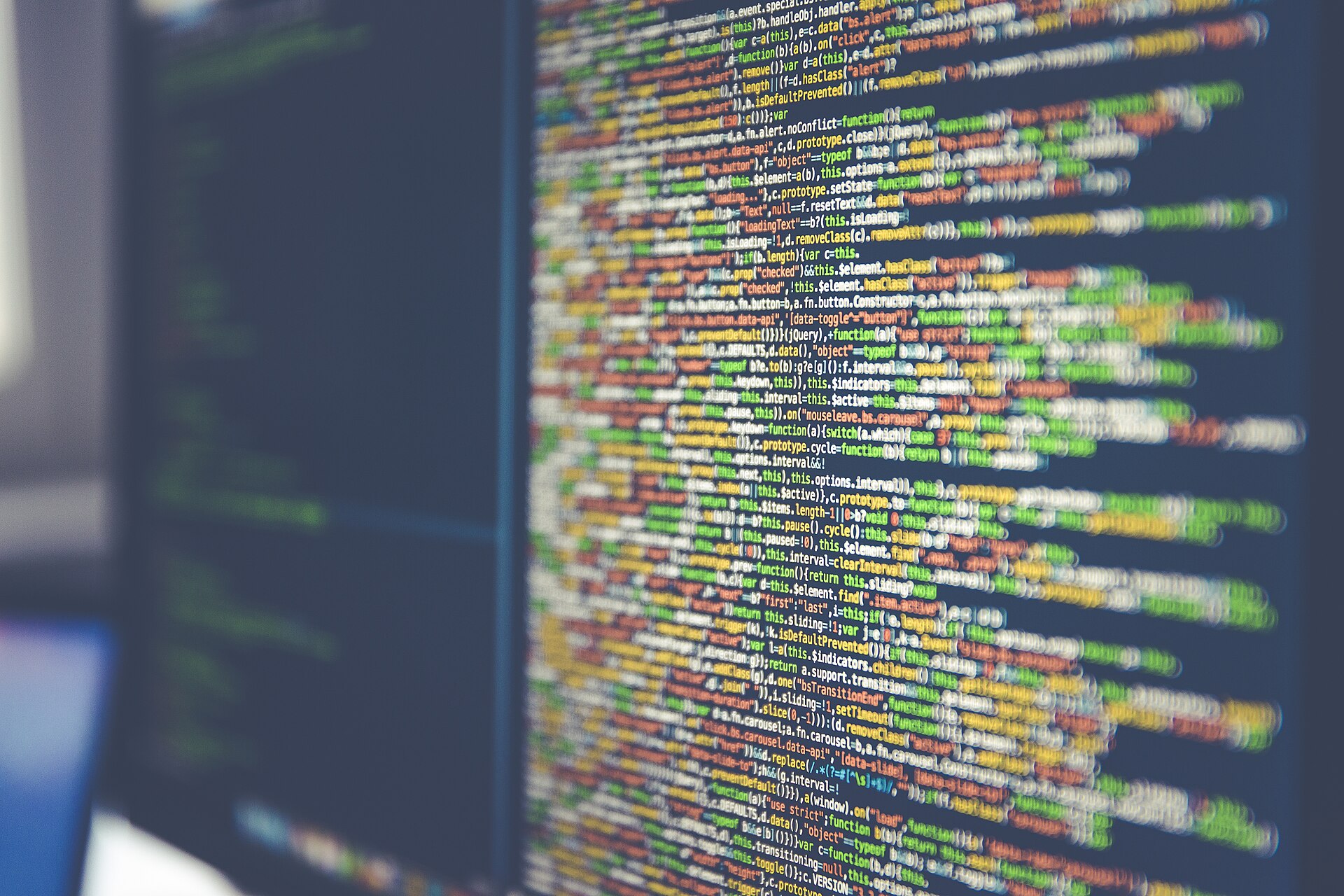 Code source à l'écran
